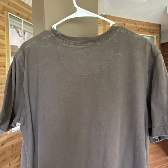 Ruff Hewn T-Shirt Men L Brown Tan Cotton Butter Soft Casual Streetwear Summer - Picture 6 of 7